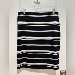 Dress Barn Black and White Striped Women's Skirt